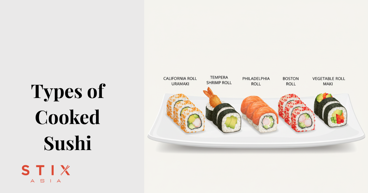 Types of Cooked Sushi